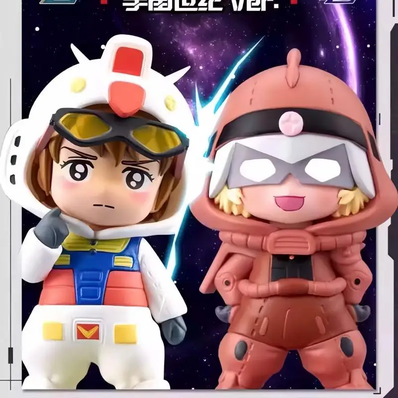 Figura Original Bnfigure Q Pajamars Mobile Suit Uc Series Vol.2, Caja Sorpresa, Amuro Ray, Figura de Anime, Char Aznable, Caja Misteriosa, Regalos de Cumpleaños
