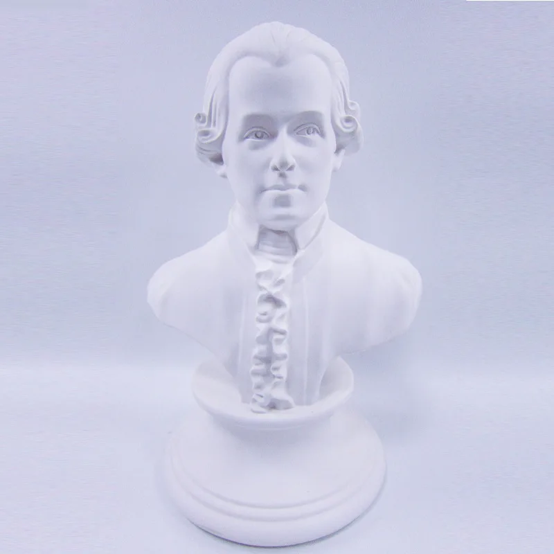 Nordic Style 15CMHigh Resin Imitation Mozart Art Statue Figure Sculpture European Style Living Room Decoration