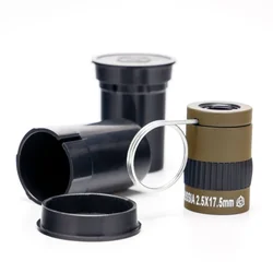Mini Pocket Miniature Monocular Telescope Student Finger Buckle Telescope 2.5X17.5mm for Hunting and Tourism