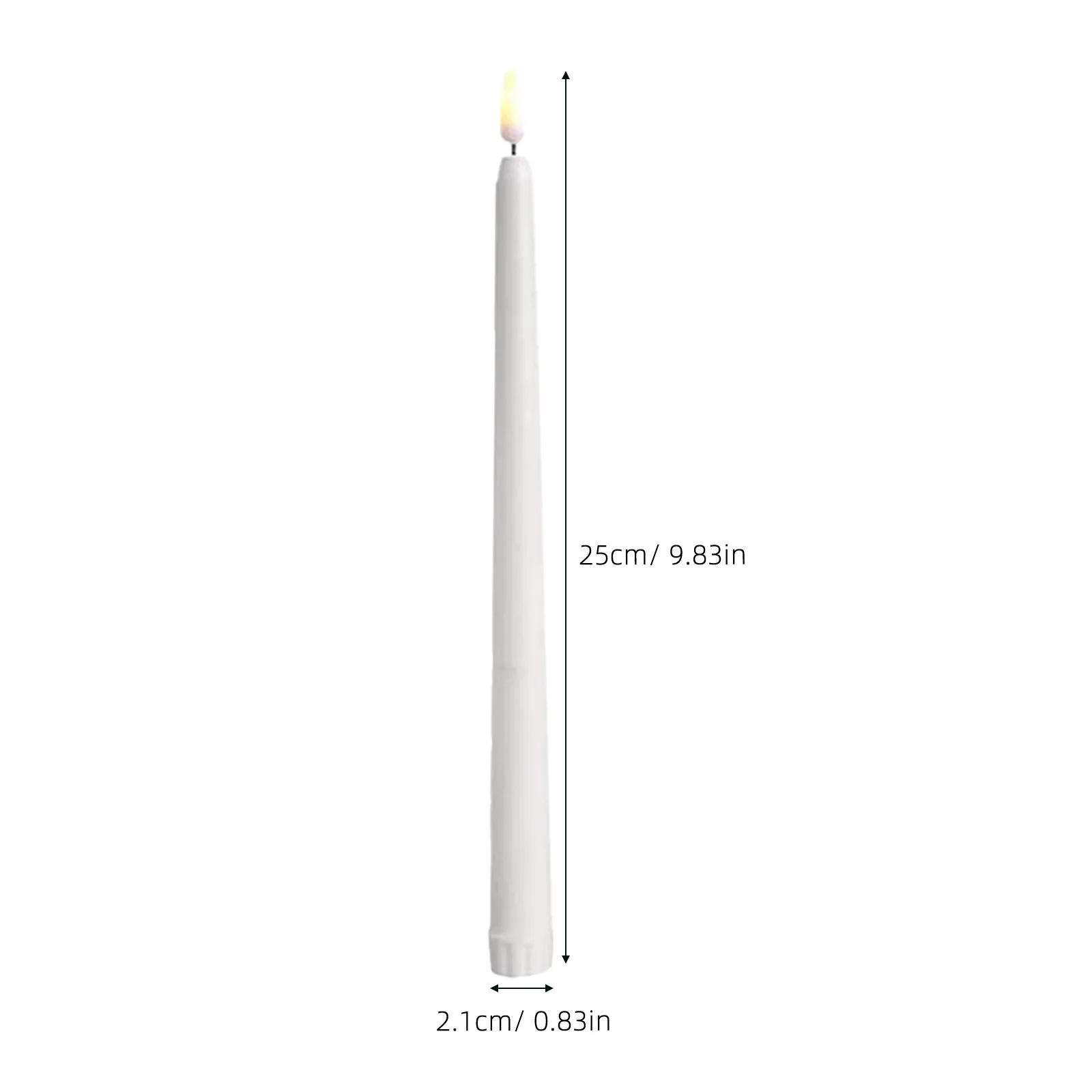 6Pcs LED Lamp Simulated Real Flame Lightweight Compact Safe for Elderly Energy Saving Decorative Light