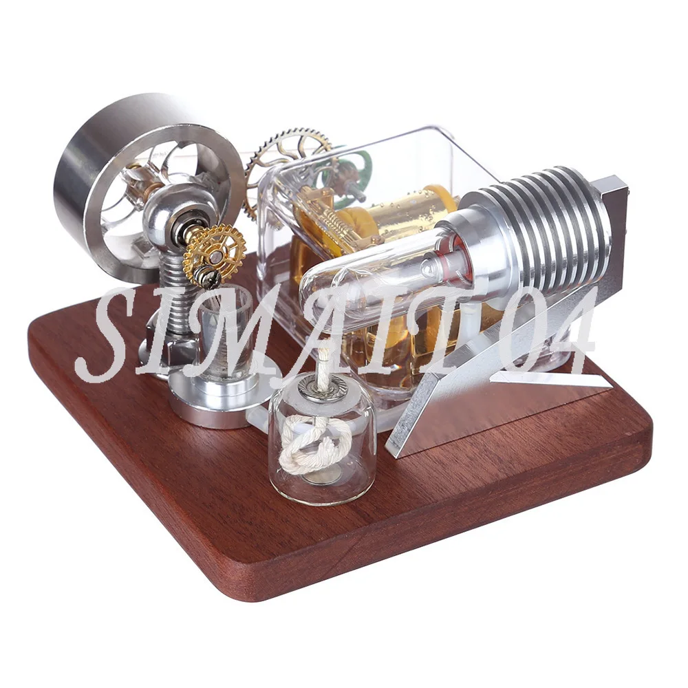 Xuanke Power Music Box Stirling Engine Model Educational Physics Toys Technology Crafts Physics Experiment