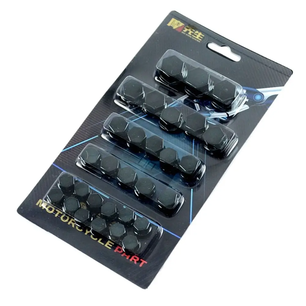 

30PCS/Set Creative Modification Parts Accessories Engine Nut Cover Decorative Bolt Caps Motorcycle Screw Cap Motorbike Ornament
