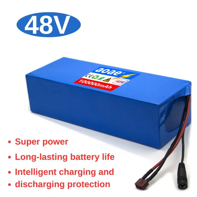 48V 13s5p 100ah Lithium Battery Pack 48v 100000mAh 250W-2000W Citycoco Motorized Scooter Batteries Built in 50A BMS