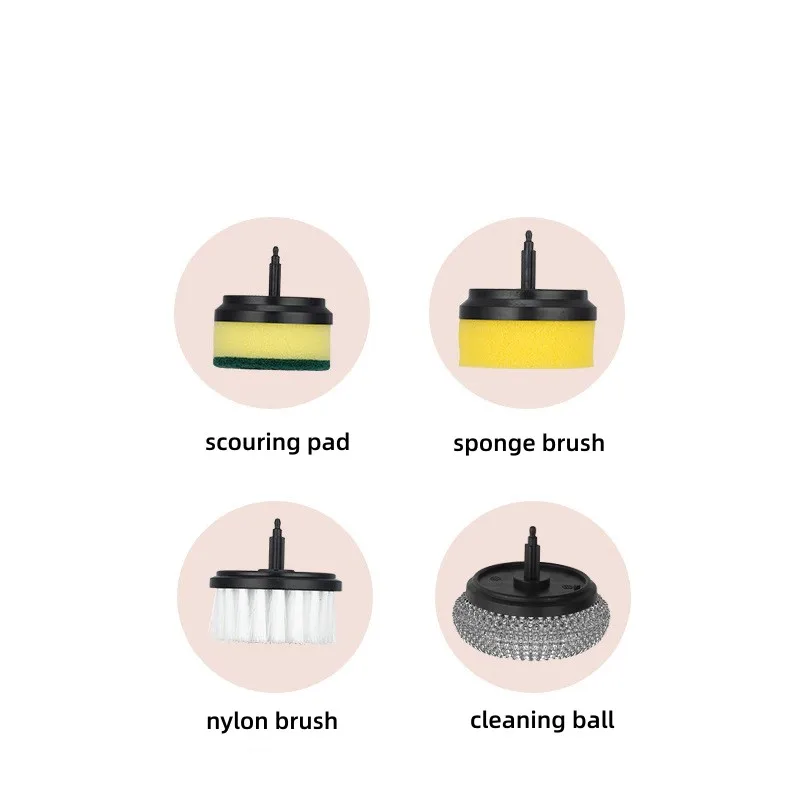 Replaceable Cleaning Brush Heads for Multifunctional Electric Cleaning Brush 4 PCS/6 PCS