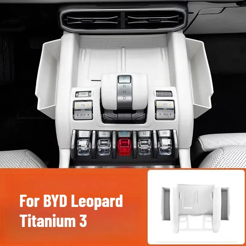

For BYD Leopard Titanium 3 Car Styling Wireless Charging Silicone Pad Storage Box Interior Decoration Auto Modified Accessories