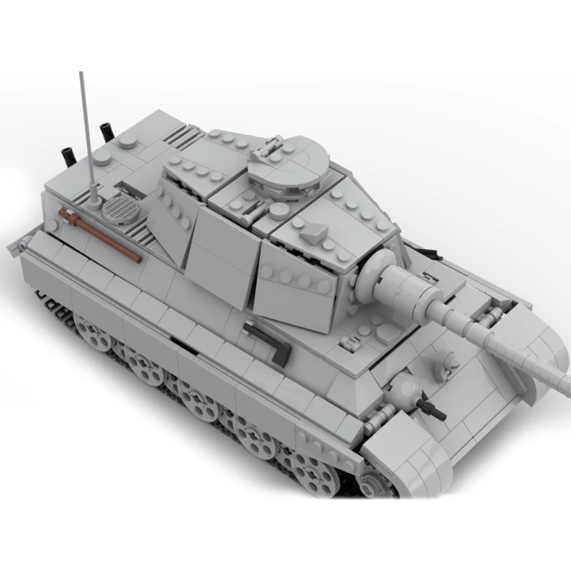 MOC-68289 Militaire Oorlog Tiger II Ausf B Zware Tank Bouwsteen Model Baksteen Set Creatieve Geschenken Hoogwaardige Volwassen SPEELGOED 987 STKS