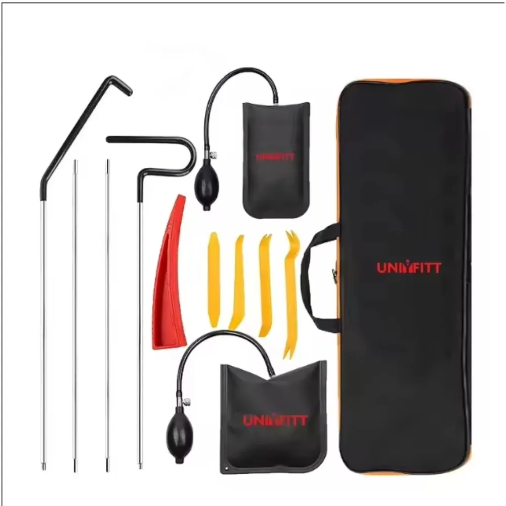 2026 New Car Door Tool Kit Inflatable Air Pump Auto Window Door Open Fixing Gripper Tools Long Reach Kits with Carrying Bag
