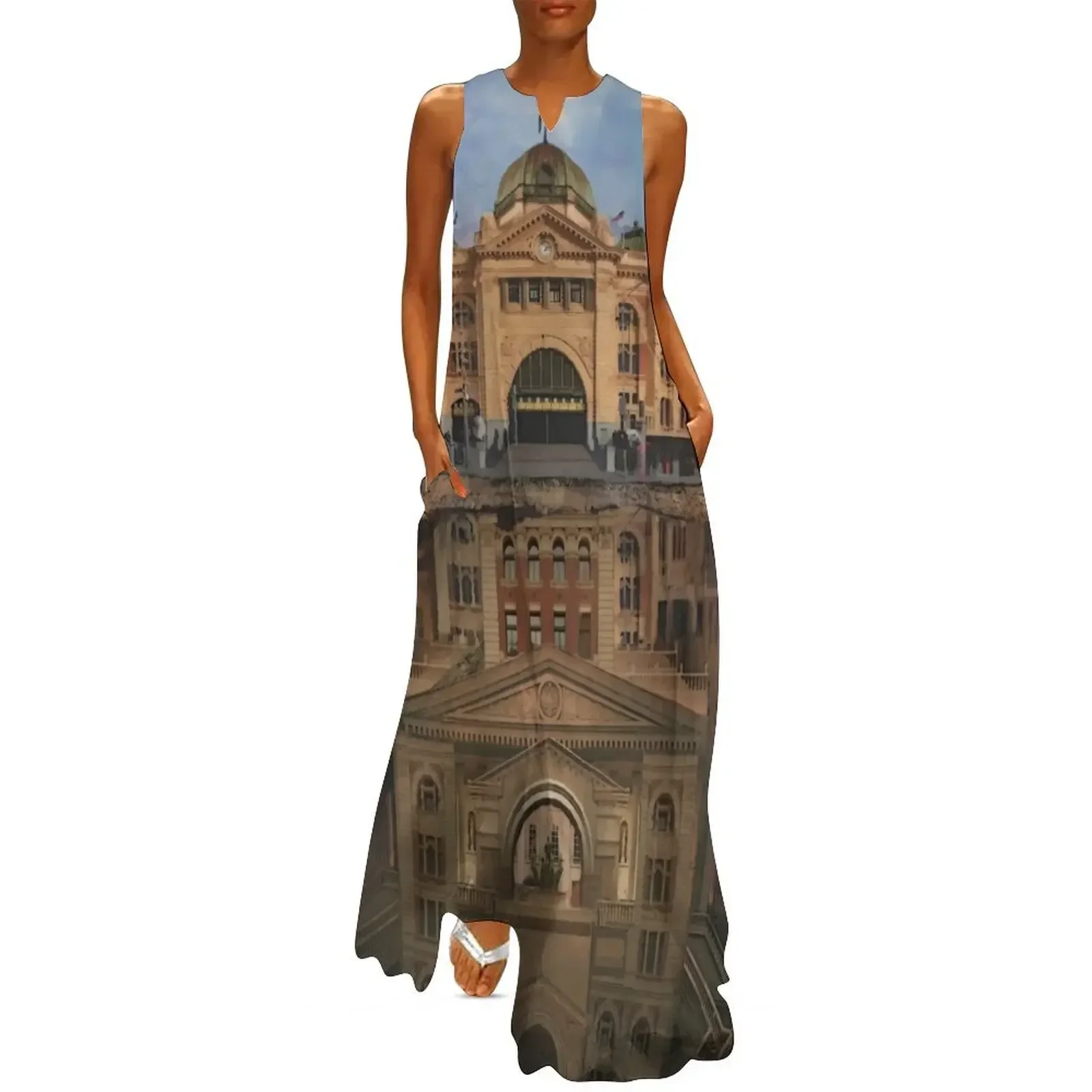 

Flinders Street Station, Melbourne Victoria Long Dress Long dresses Dress
