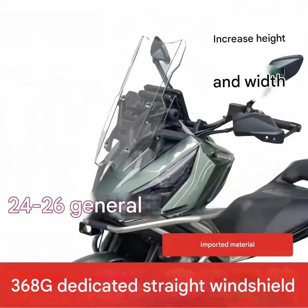 Suitable for ZONTES  368G dedicated straight windshield 368G modification parts front windshield chest protector accessories