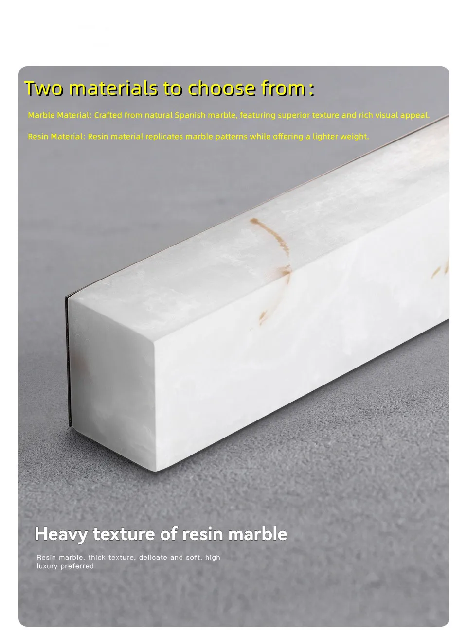 Alabaster Dining Table Pendant Lights Linear Dining Room Light Fixture Dimmable Marble Grain Led Chandeliers For Kitchen Island