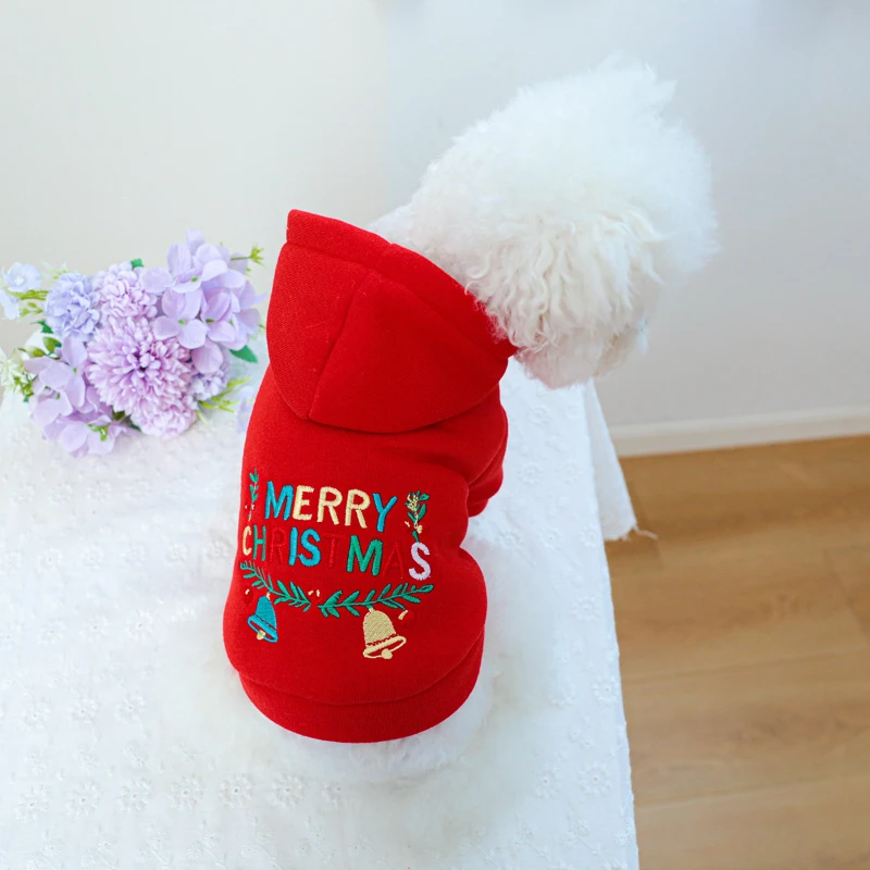 

Pet christmas hoodie Dogs clothes apparels dog costume coat jackets apparel winter coats small ropa para perros disfraz mascotas