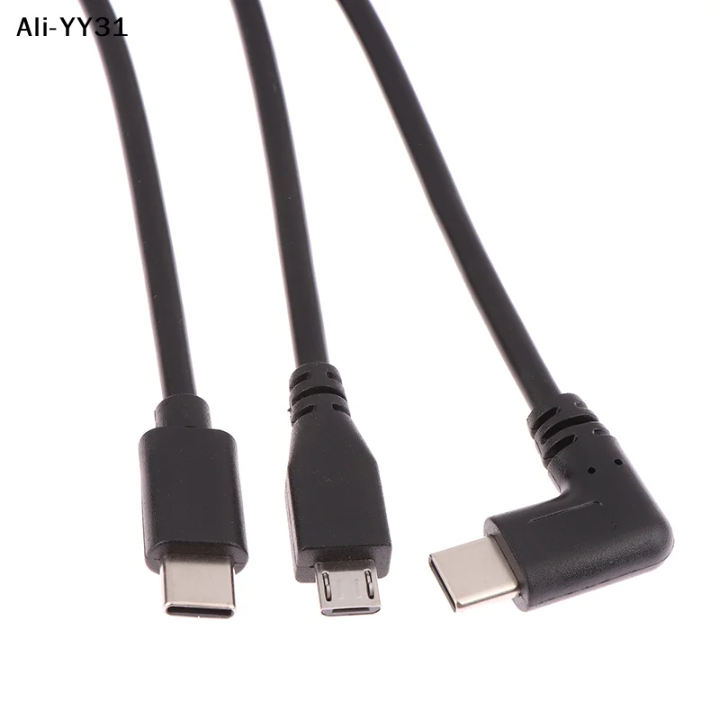 

【WG】Кабель-удлинитель Micro Type USB USB 3.1 (штекер) - Type-C USB 3.1 (гнездо) 17 мм с отверстиями для крепления на панель с помощью винтов, 0,3 м