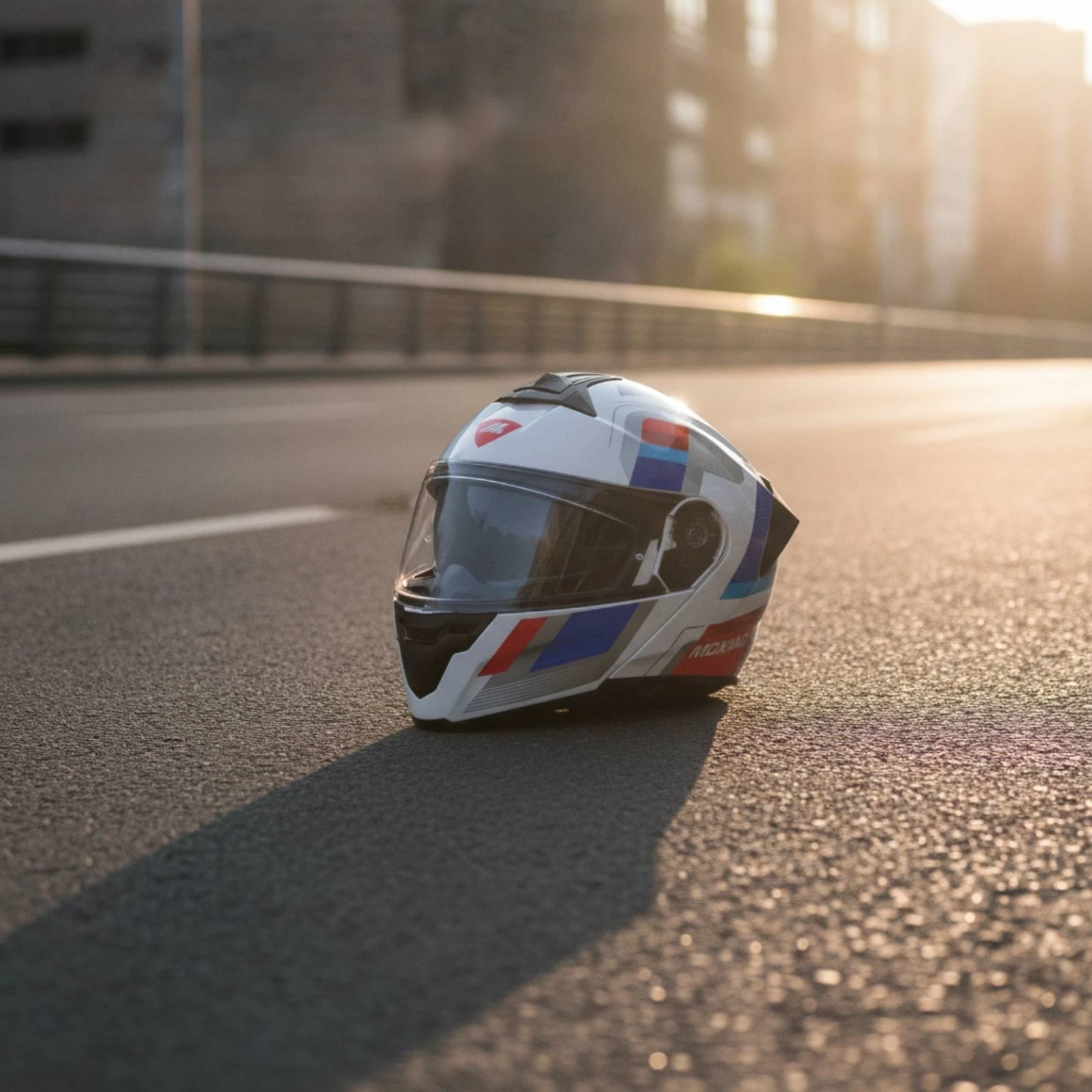 Full Face Helmet Aerodynamic Full-Face Helmet Sturdy Clear for Commuters, Street Riding, Commuting