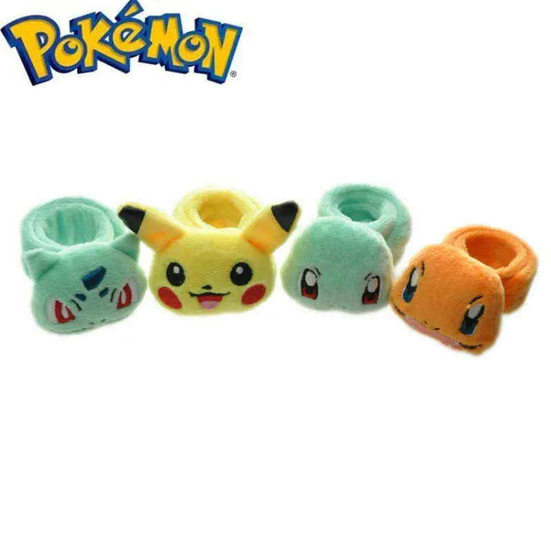 

Pokemon Toy Cute Plush Doll Pikachu Squirtle Charmander Bulbasaur Peripheral Character Wristband Children's Gift