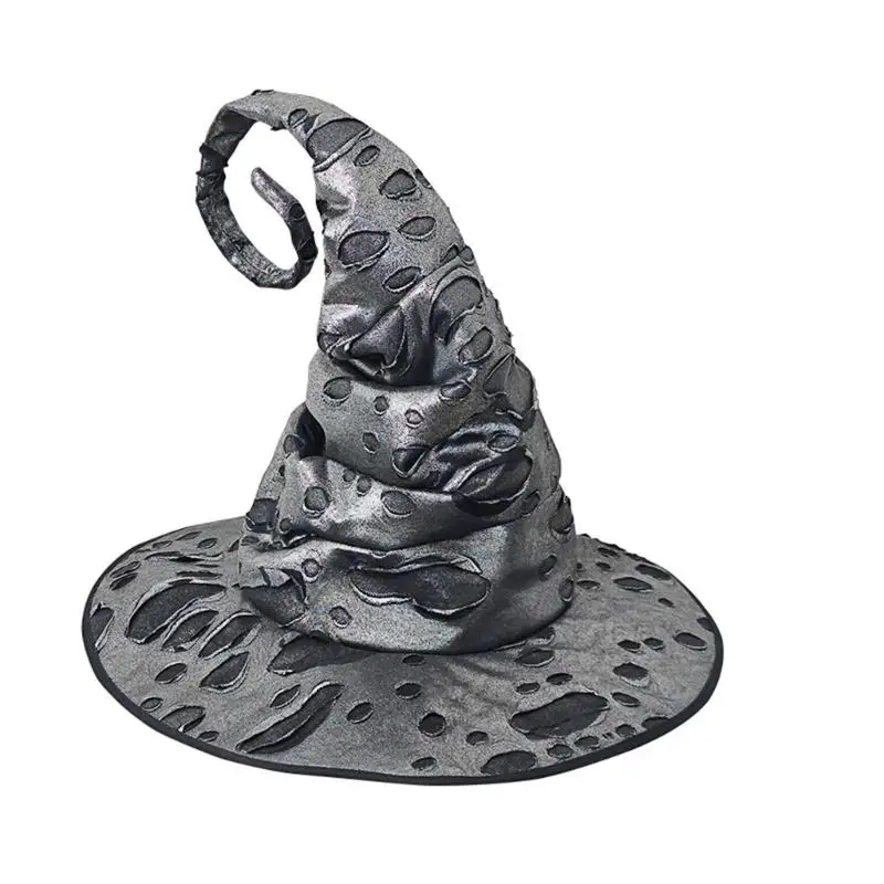 A52E Thin Necromancer Hat For Adult Adults Halloween Acting Recyclable Soft Substance Costume Addition Outdoor Incidents