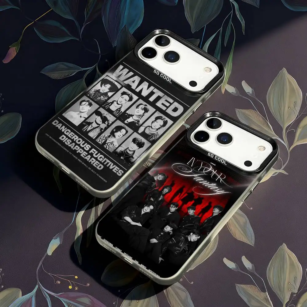 

ATEEZ In Your Fantasy Phone Case For iPhone 17,16,15,14,13,12,X,8,Pro,Max,Plus,E,SE4,Air,Mini IMD Matte Black