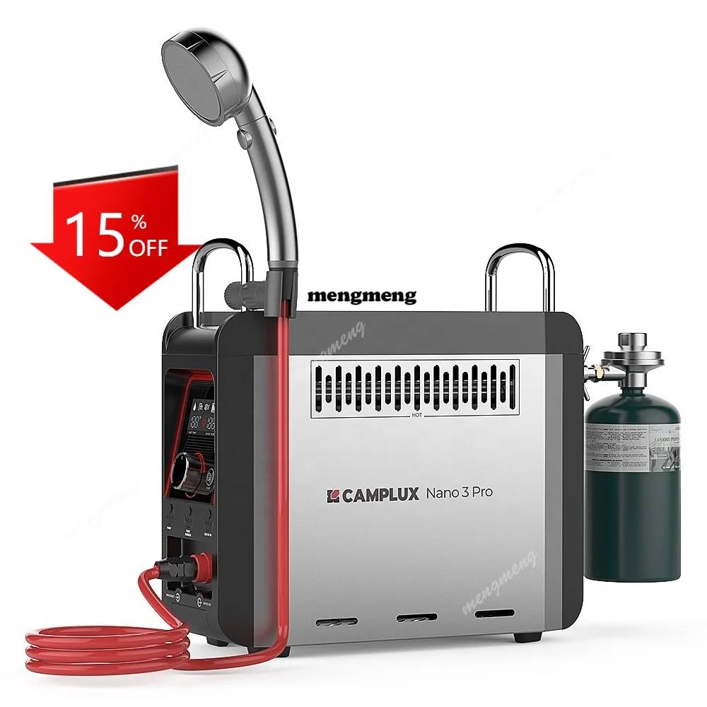 

E132 3 Pro Battery Powered Portable Water Heater On Demand Propane Camping Shower On Ground Camp Shower Pump