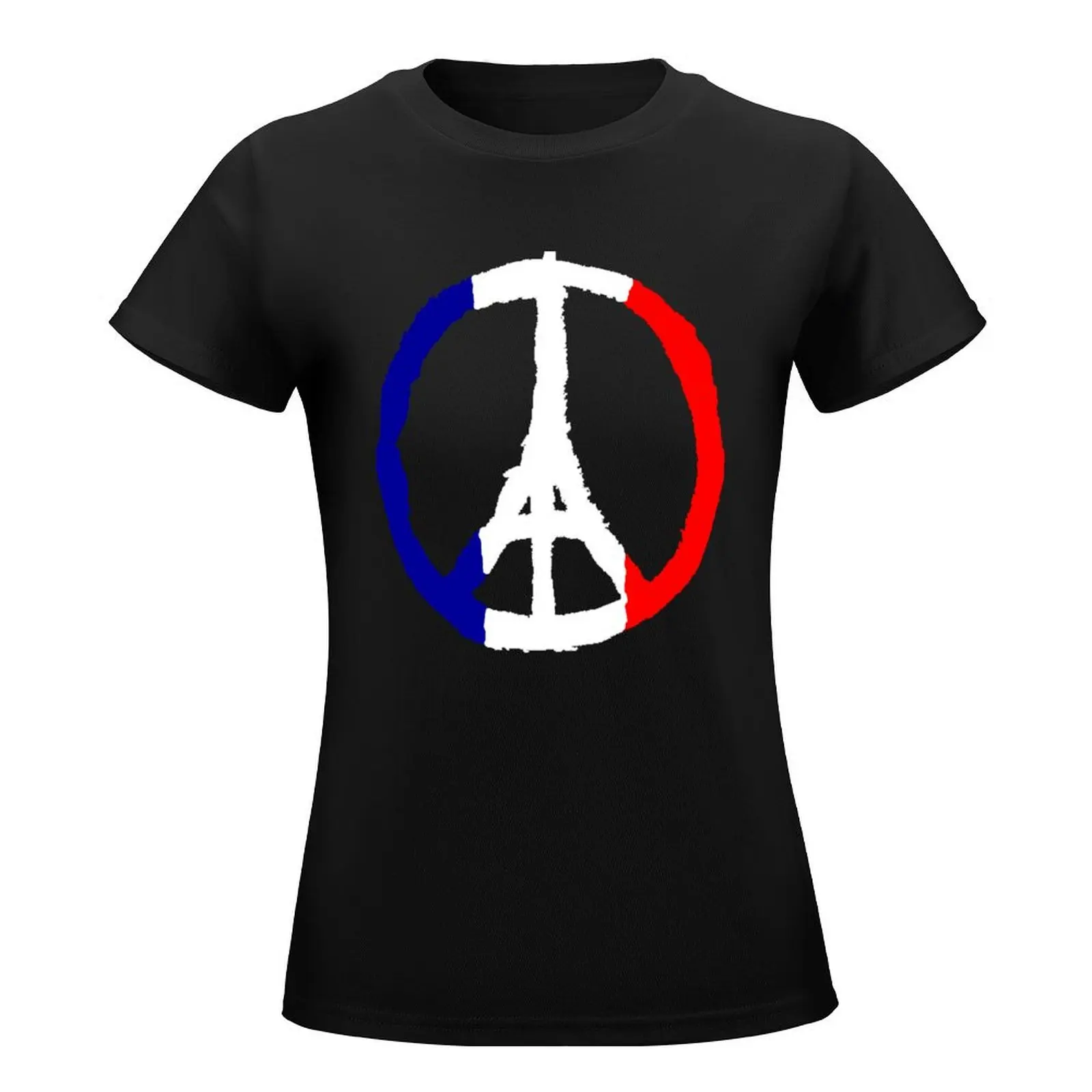 Peace For Paris T-Shirt tees animal print shirt for girls Summer Women's clothing