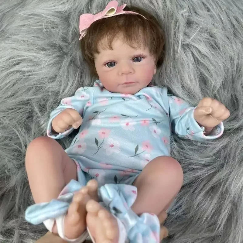 Levendige Reborns Babypoppen Vinyls Realistische pasgeborenen Babypoppen Poseable Real Life babypoppen met poppenaccessoires