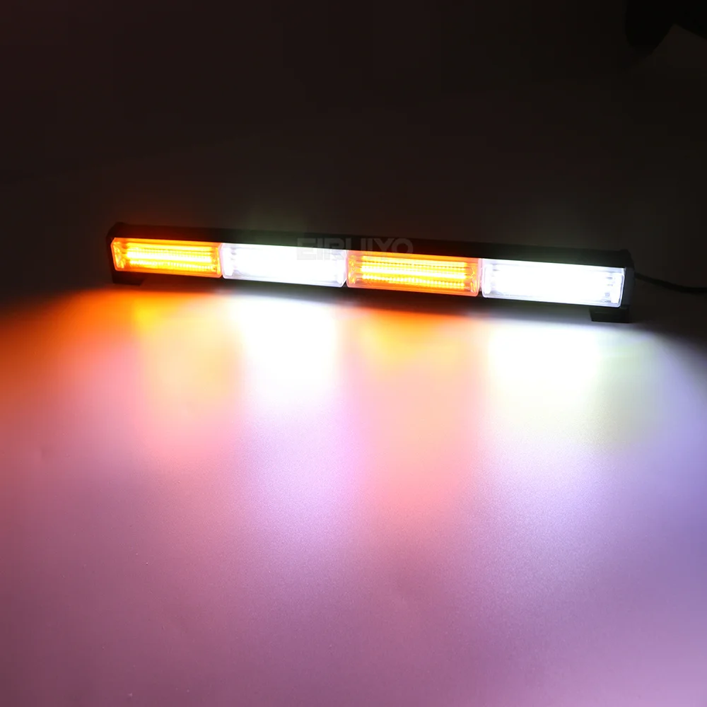 COB LED Traffic Adviser Police Car Signal Light Emergency Warning Strobe Lights Bar Yellow Red Blue Vehicle Flashing Lamp Beacon