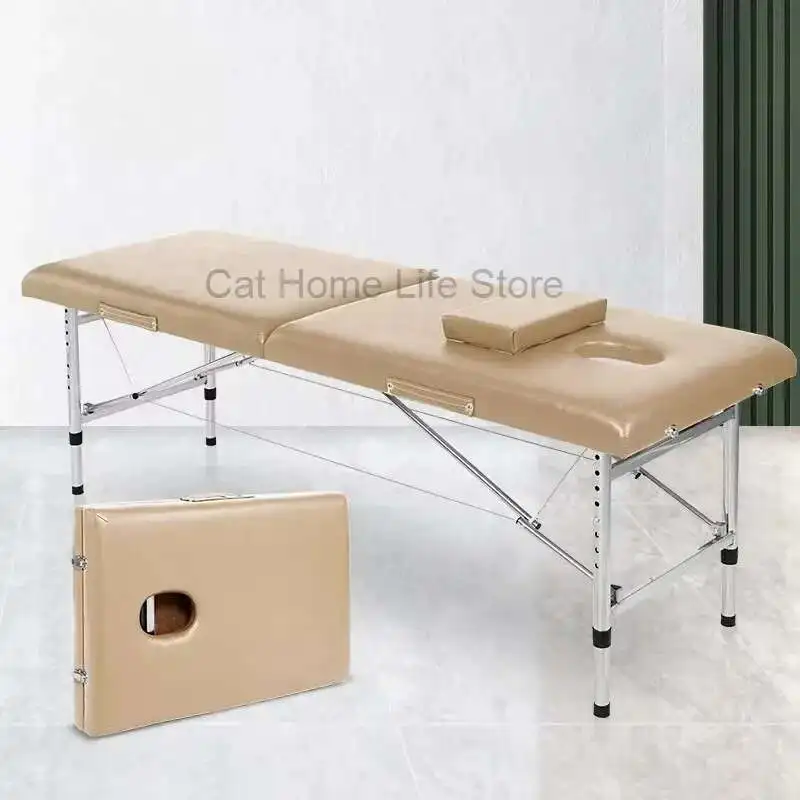 

Esthetician Spa Massage Table Portable Tattoo Facial Folding Bed Mattresses Full Body Camilla De Masajes Salon Furniture