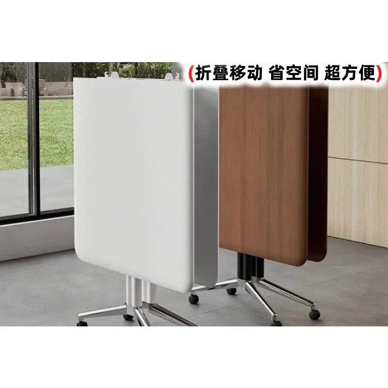 Table removable folding desk telescopic with wheels living room dining table y