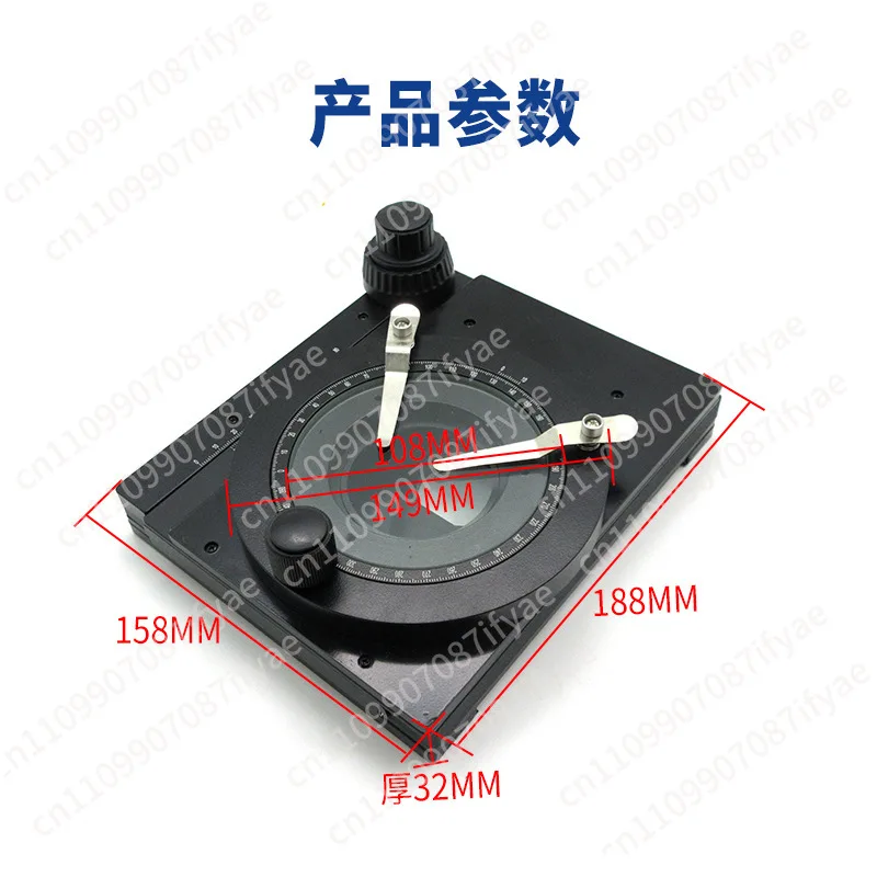 Precision Microscope Working Stage XY Axis Rotatable Rotating Stand Moving Table For Video Stereo Microscope