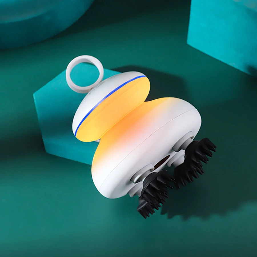Customizable Electric Scalp Massager Head Scalp Stress Relax Waterproof Handheld Kneading Hair Massage Claws Cat