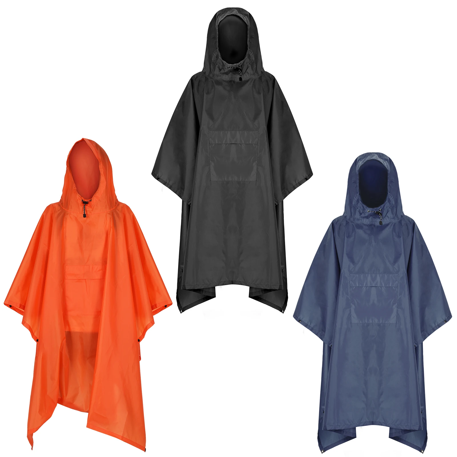 

Пончо от дождя с капюшоном и легкой курткой от дождя Укрытие от солнца для мужчин и женщин Кемпинг Туризм Путешествия Пончо от дождя