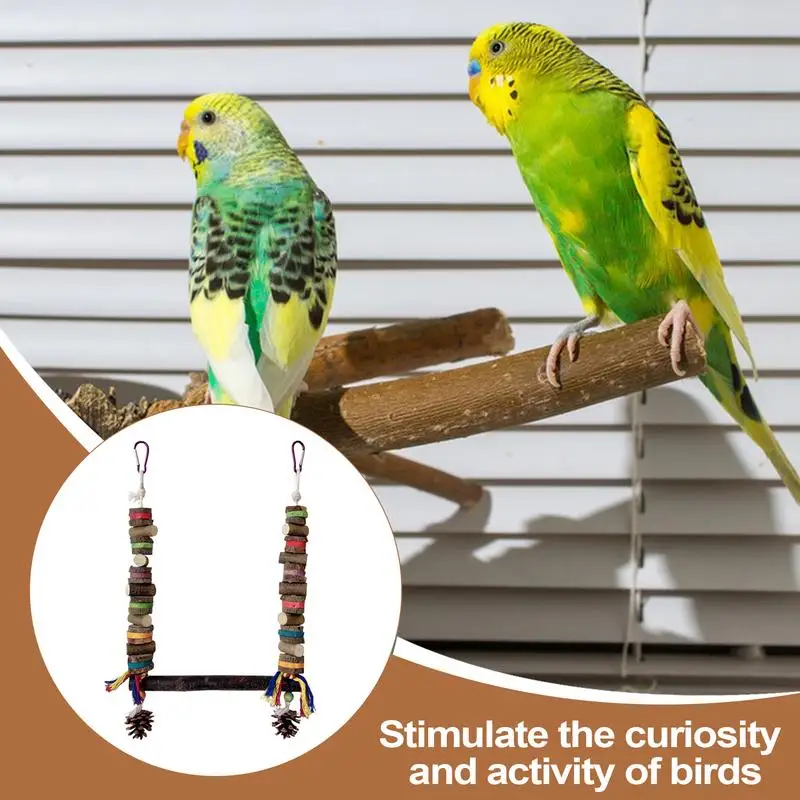 

Bird Swings For Parakeets Cockatiel Chewing Perches Toy Interactive Bird Cage Chewing Swing For Garden Parrot Porch Parakeet