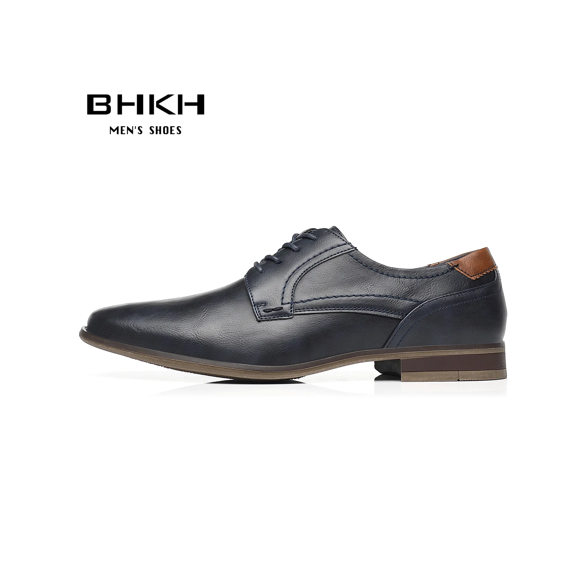 BHKH-Chaussures décontractées pour hommes, chaussures de marche de loisirs, à lacets, classiques, mode automne, nouveau, 2024