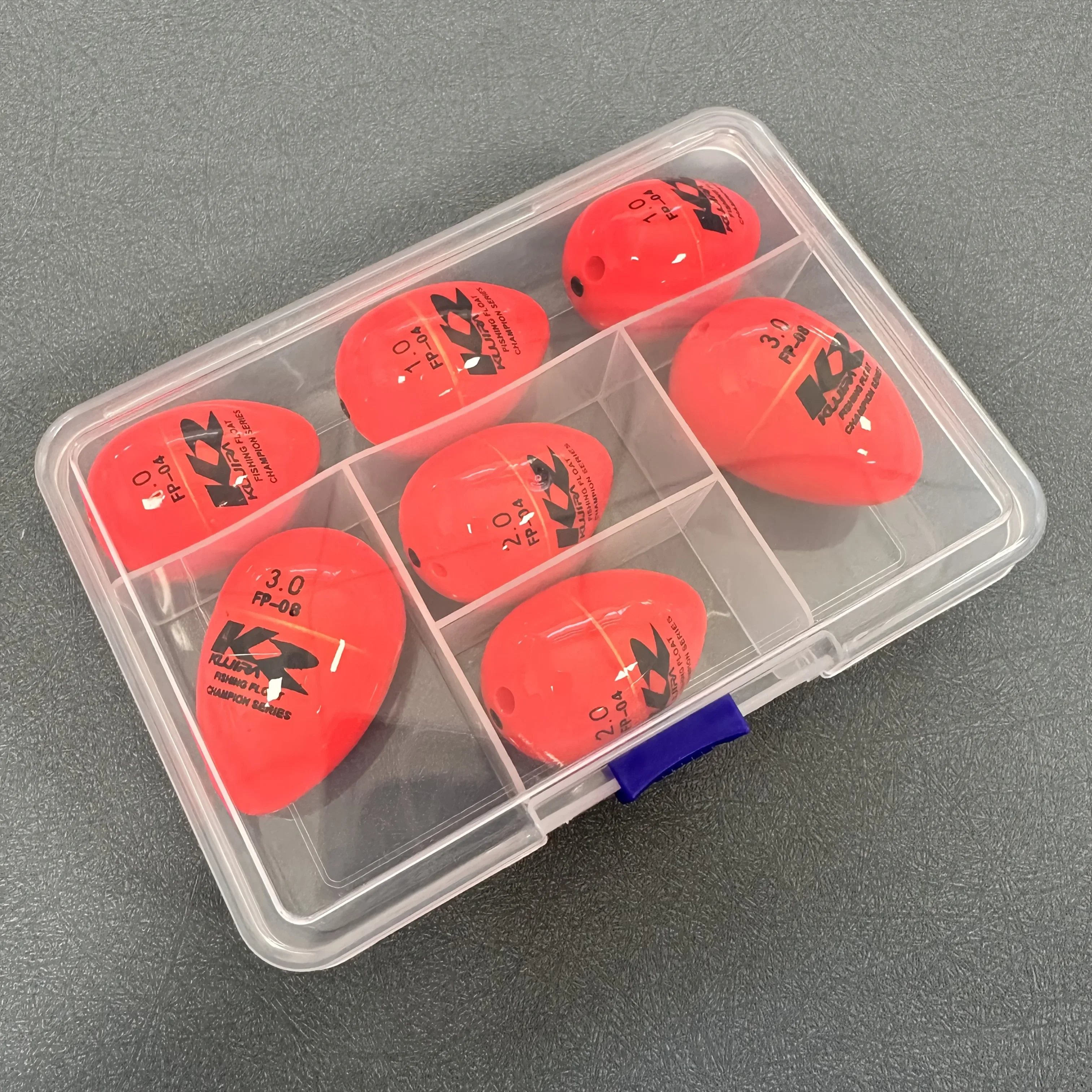 JOOYOO color rojo 7 Uds pesca en el mar fundición de larga distancia especial Po Drift súper llamativo poste flotante accesorios para peces de roca