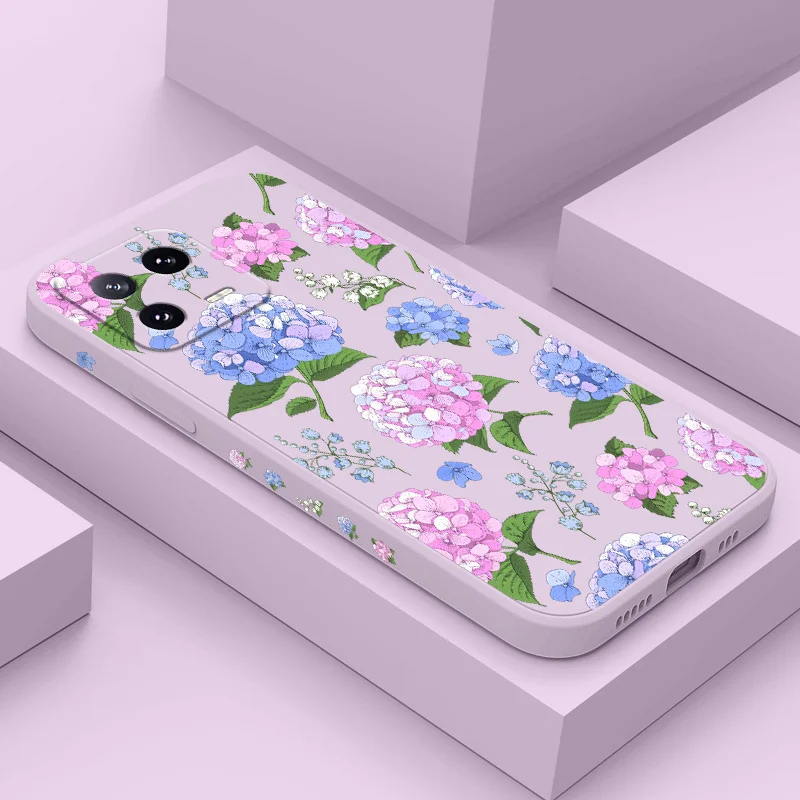 

Beautiful Hydrangeas Phone Case For Xiaomi Mi 15 14 14T 13 13T 12 12X 12T 12S 11 11T 10 10T 9 9T Pro Lite Liquid Silicone Cover