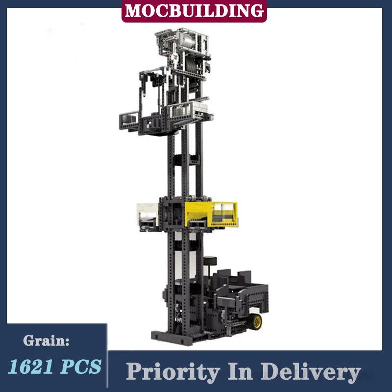 Elevator Module GBC Motor MOC Building Blocks Technology Bricks Puzzle Collection Children\'s Toys Gifts