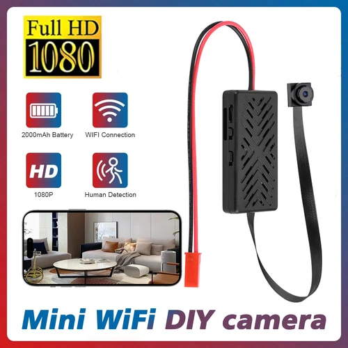 HD 1080P WiFi IP Mini cámara de seguridad para el hogar detección de movimiento P2P Micro videocámara módulo DIY control remoto grabadora de vídeo Mini cámara