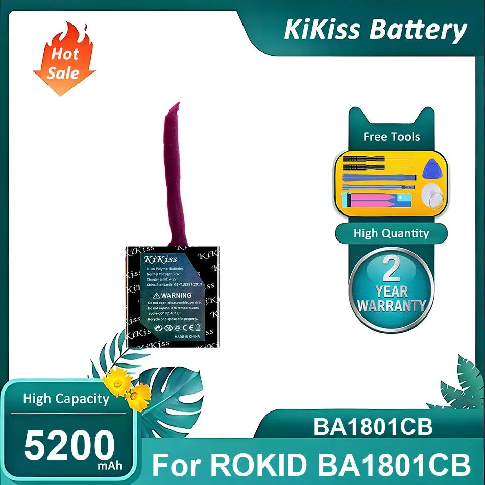 

Мощный аккумулятор для ROKID BA1801CB, BA1801CB, 5200 мАч