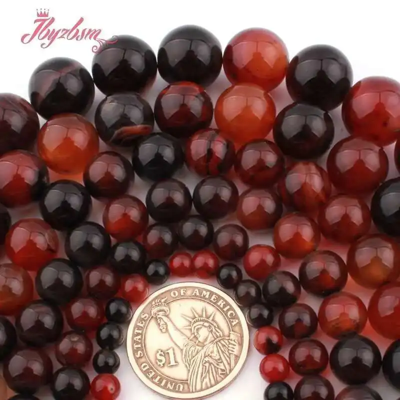 Natural Dream Agate Round Stone Beads For Jewelry Making Necklace Bracelet Spacer Strand 15