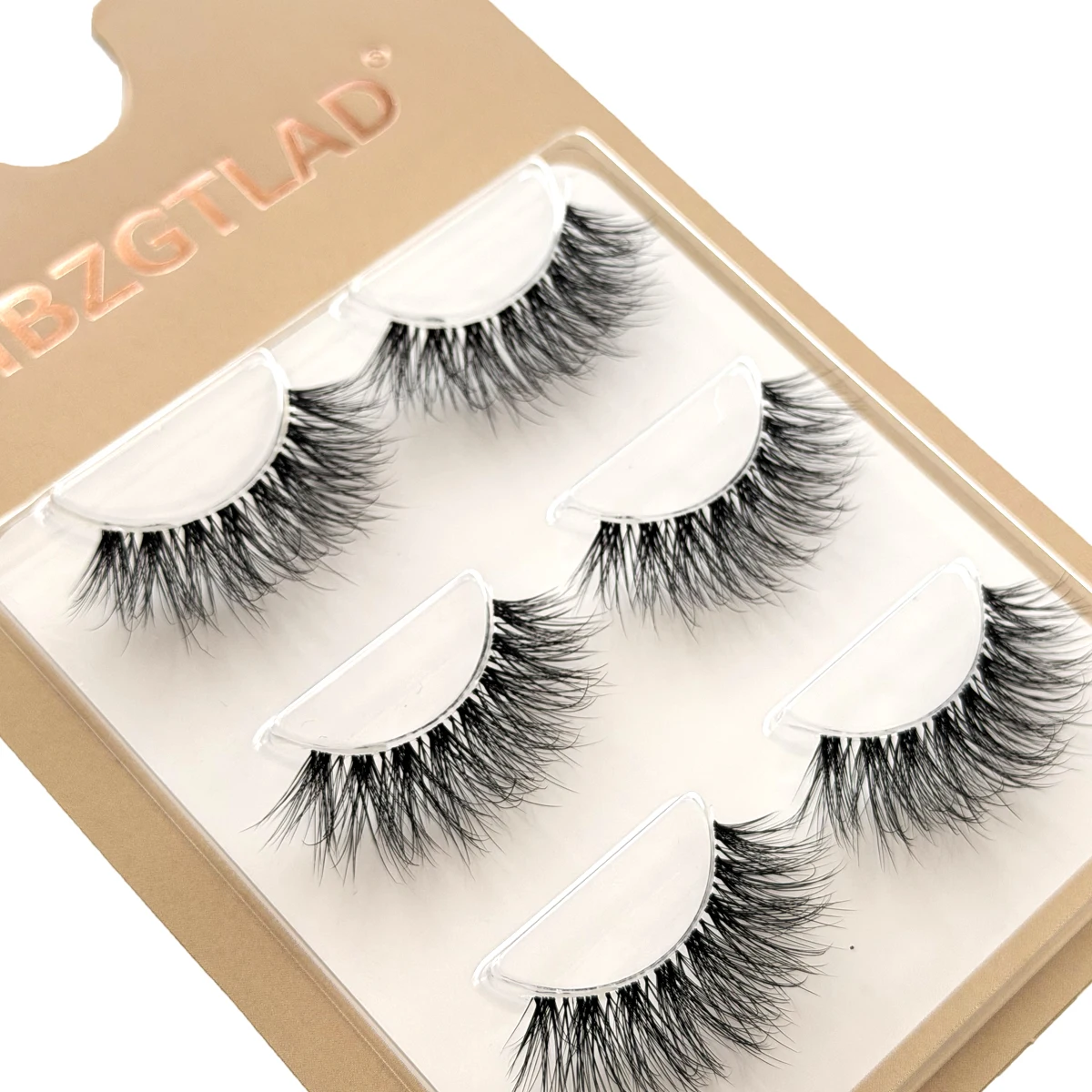 NEU 3 Paar 3D Nerz-Wimpern mit unsichtbarem Band, natürliche 5D Nerz-Wimpern, schwarze Nerz-Kunstwimpern, volle Wimpernbänder, wiederverwendbar – Detail 17