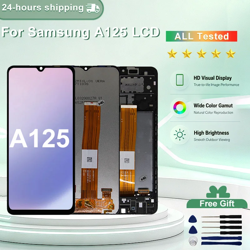 6.5" IPS For Samsung Galaxy A12 LCD SM-A125U SM-A125M Display Touch Screen For Galaxy A12 Display SM-A125F LCD Replacement Parts