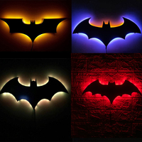 ZK50 Nordic Bat Creative LED Wall Lamp USB Remote Control Glowing Night Light Indoor Background Wall Decorative Lamp