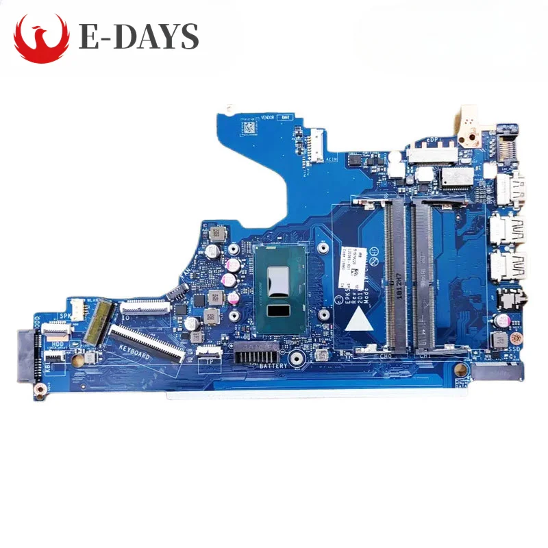 

For HP 15-DA 250 G7 Laptop Motherboard EPK50 LA-G07EP Mainboard I3-7100U I5-7200 I7-7500U CPU UMA 100% Tested Ok