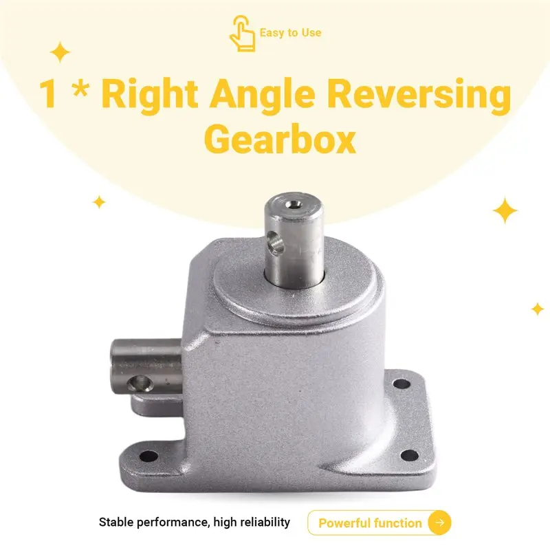 A64K Right Angle 90 Degree Bevel Gearbox Reversing Transmission Ratio 1:1 Small Steering Gear
