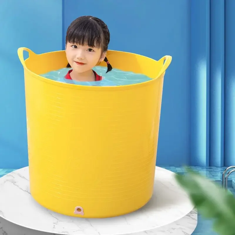 Children\'s Bath Tub Bath Tub, Large Children, Baby Baby Bath Tub Can Sit on The Hand Height Insulation Bath Bucket