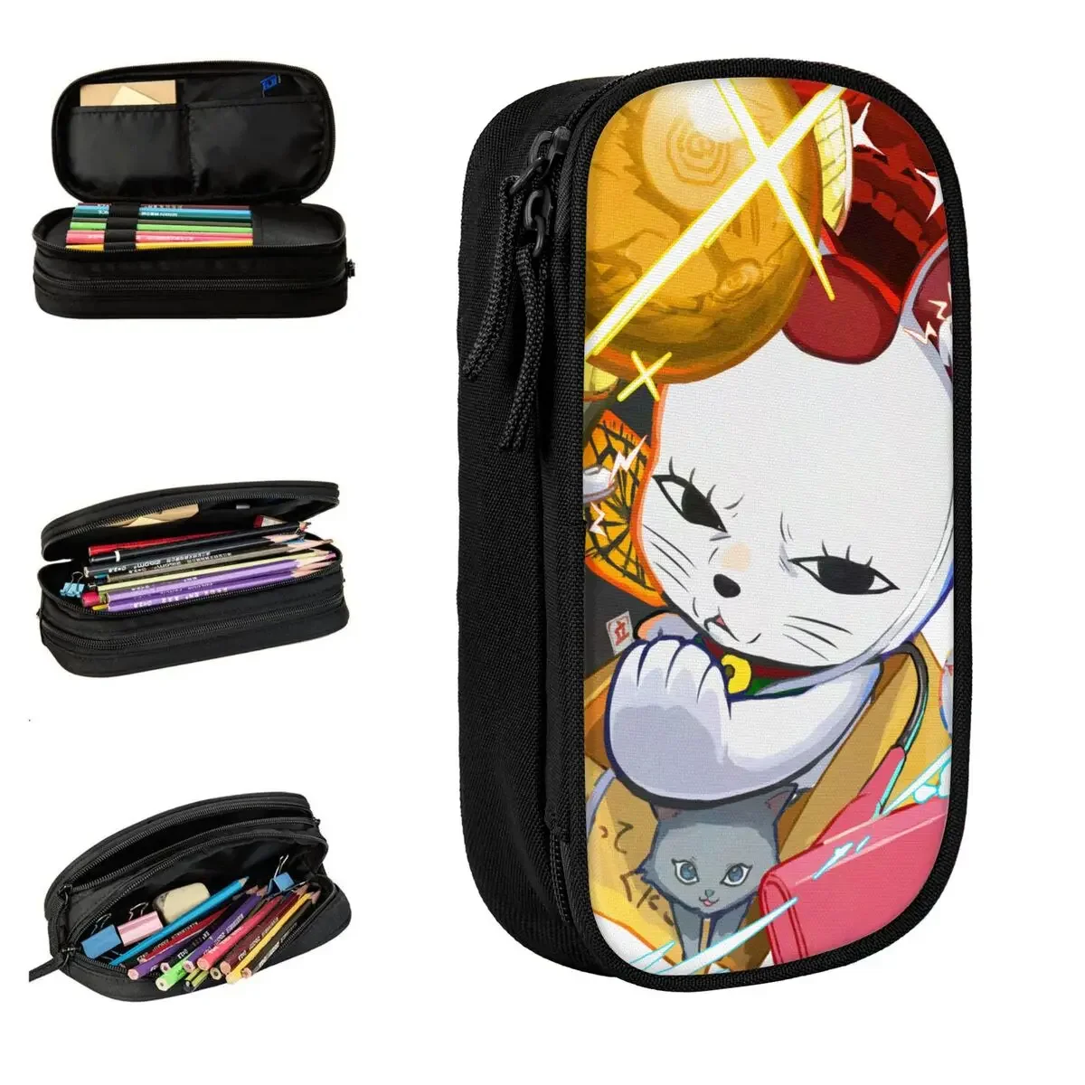 Dandadan Anime Turbo Granny Pencil Case Cute Pen Box Bag Girls Boys Large Storage School Supplies Cosmetic Pencilcases
