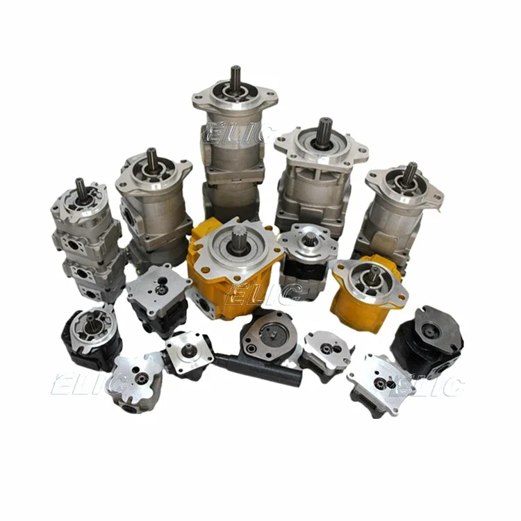 Single Double Triple Pilot Bomba High Pressure Transmission Oil Charge Pump Excavator Part Hydraulic Gear Pump for Komatsu