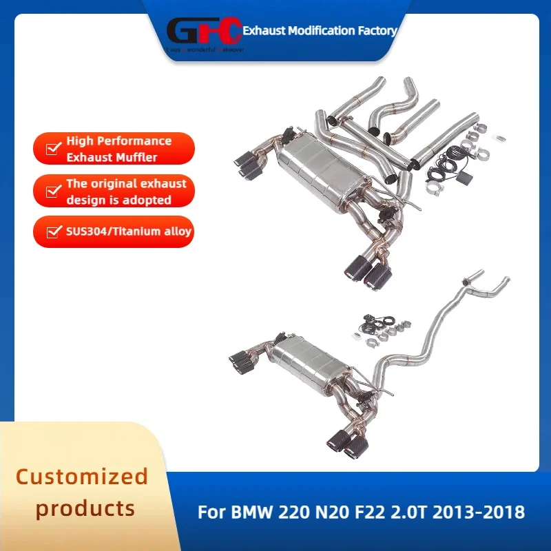 

GFC SUS304 Catback Exhaust System for BMW 220 N20 F22 2.0T 2013-2018 High-Performance Electronic Valve Car Accessories