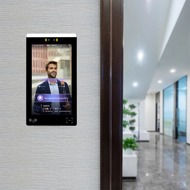 Tendcent Biometric Facial Recognition Terminal Night Vision NFC QR Code Access Control Attendance Management System OEM ODM