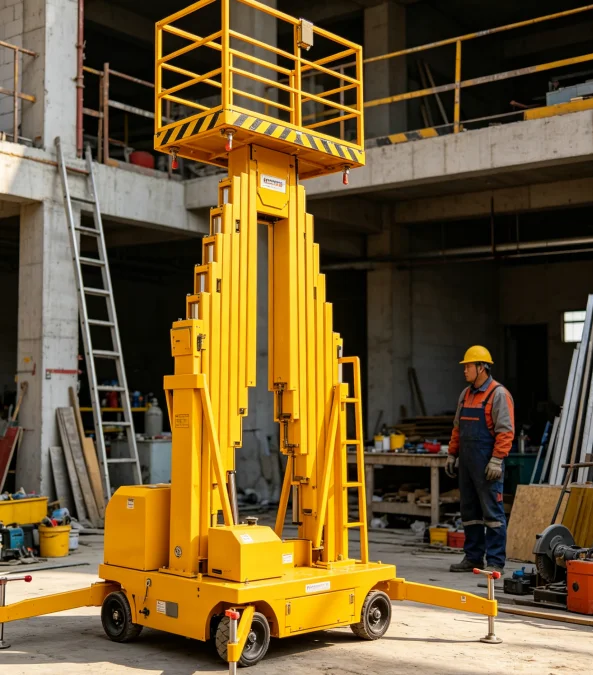 Electric Double Aluminum Alloy Platform 150kg 4m 6m 8m 10m Scissor Lift Platform for One Man Lift