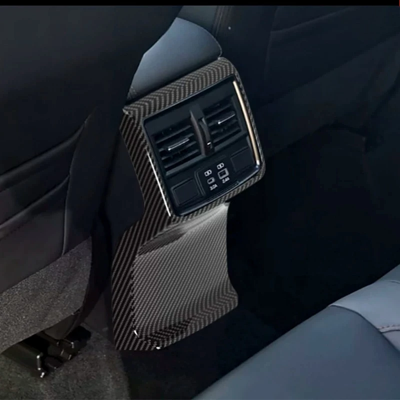 For Subaru Forester 2026 Car Carbon Fiber Rear Air Vent Frame Gear Shift Cover Steering Wheel Bright Trim Interio Accessories