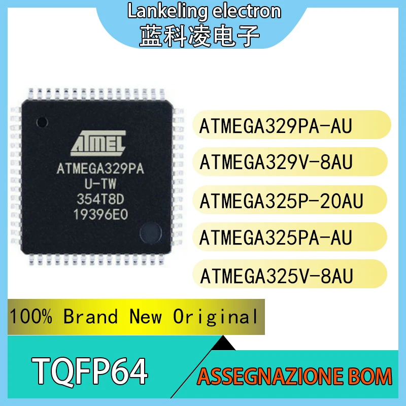 

ATMEGA329PA-AU ATMEGA329V-8AU ATMEGA325P-20AU ATMEGA325PA-AU ATMEGA325V-8AU Integrated circuit MCU TQFP64